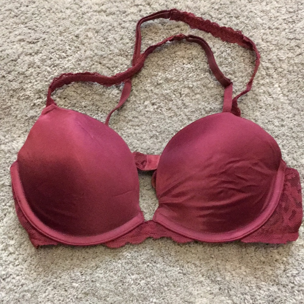 Burgundy Push-up Bra